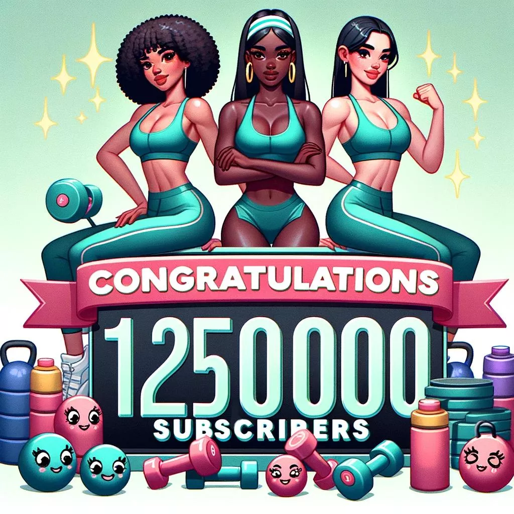 FitNakedGirls - 1.250.000 Subscribers. - Thank you, and don't forget to join us to grow even bigger !!!