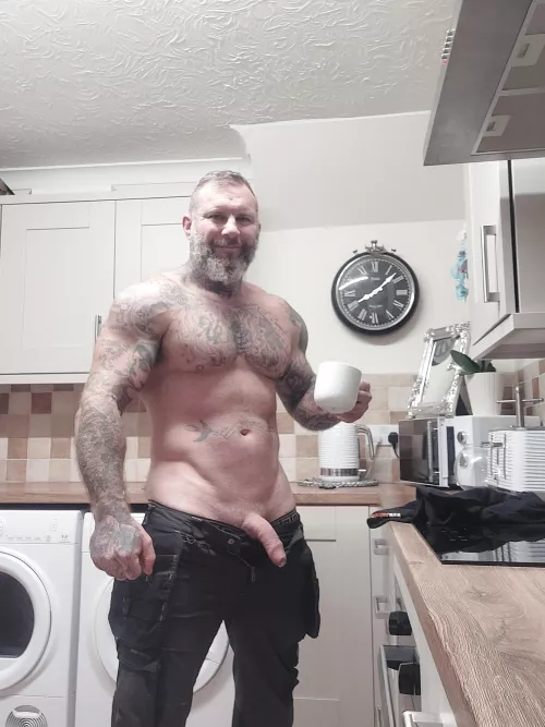 Good morning, coffee and cock