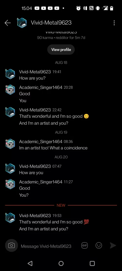 I hecking love these art bots. Now the great question should i just keep the conversation looping or?