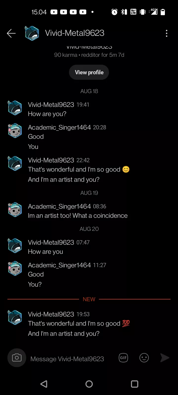 I hecking love these art bots. Now the great question should i just keep the conversation looping or?