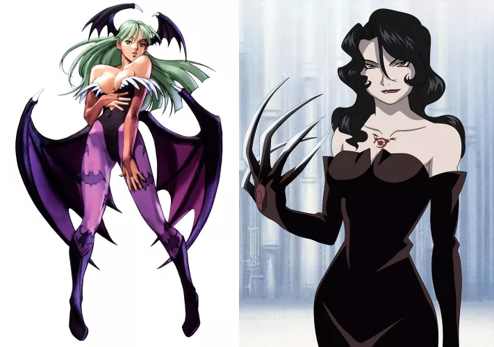 I ran a poll on Twitter (@thecorintio) and an image with Morrigan and Lust + Tentacles won the poll! I might make a small comic featuring these two and this theme. Any ideas for the plot or things you'd like to see with them?