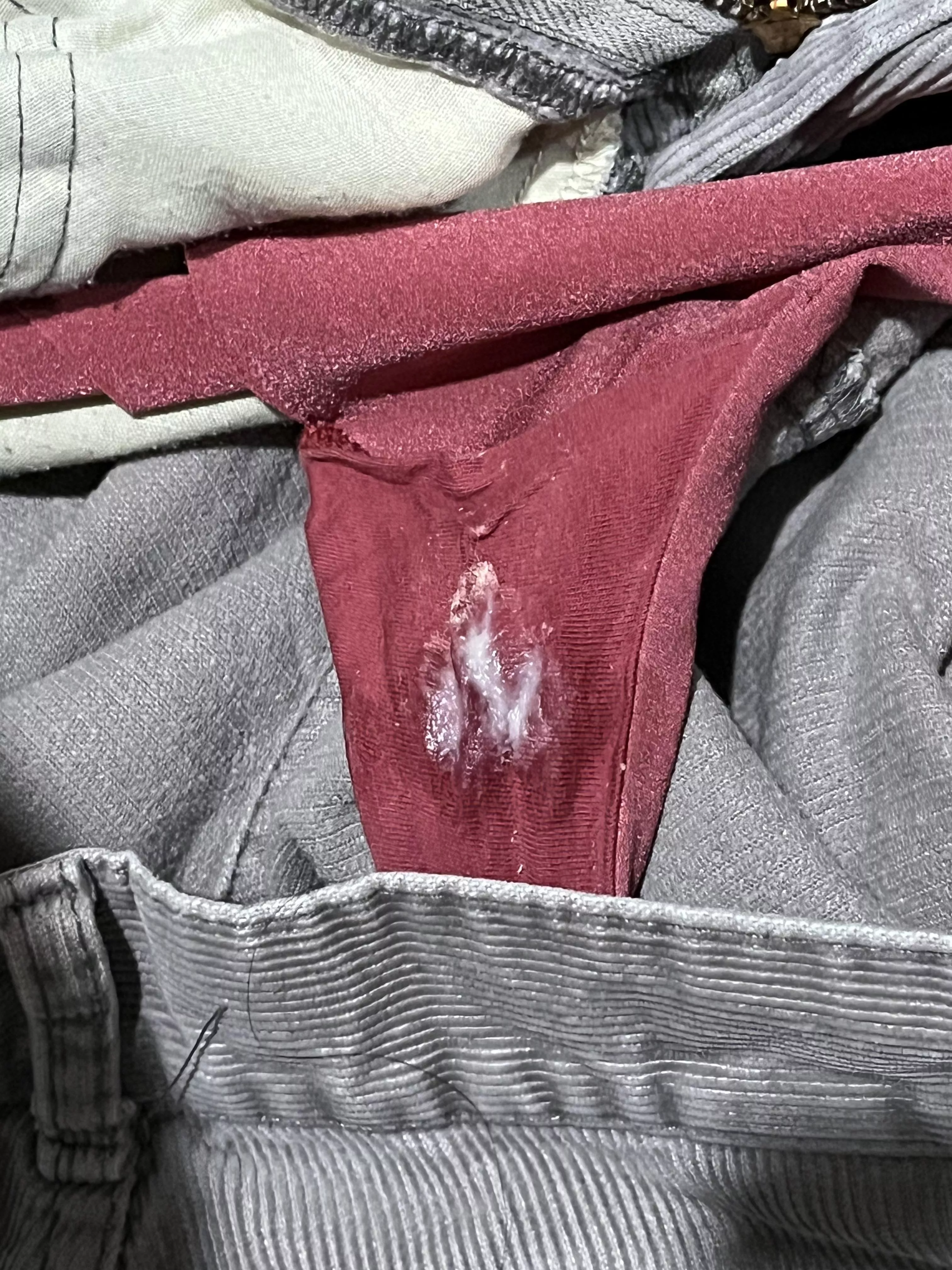 little victoria’s secret thong worn all day and all night ☺️