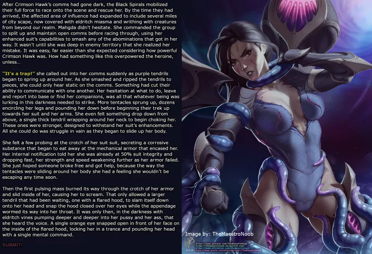 Paranormal 17: Heroine Trapped by an Eldritch Nightmare [F/Tentacle] [Image by: TheMaestroNoob] [Ongoing] [Superhero] [Tentacle sex] [Mind Control] [Non-con] [Forced Orgasm]