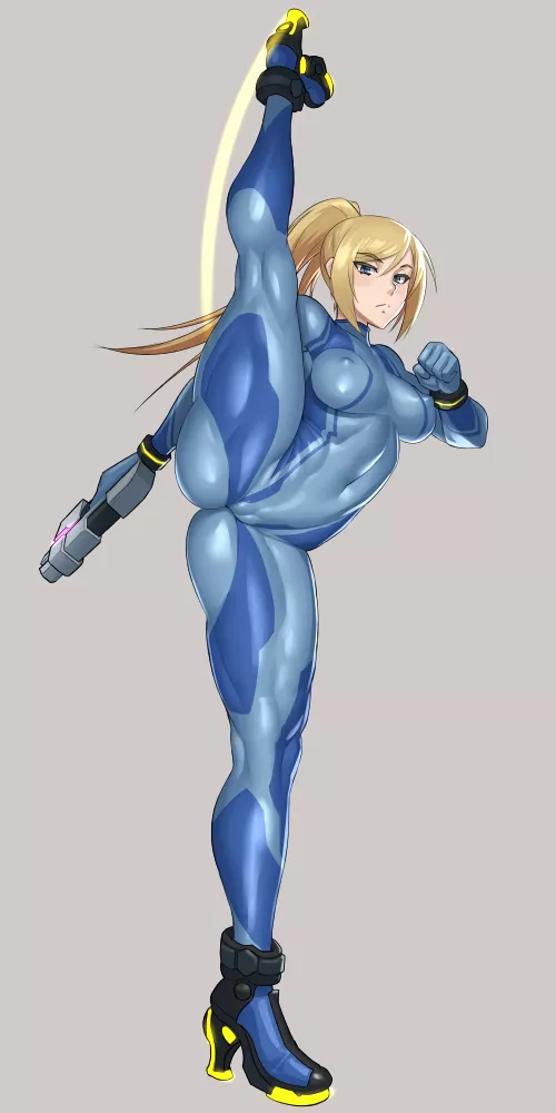 Samus has strong legs