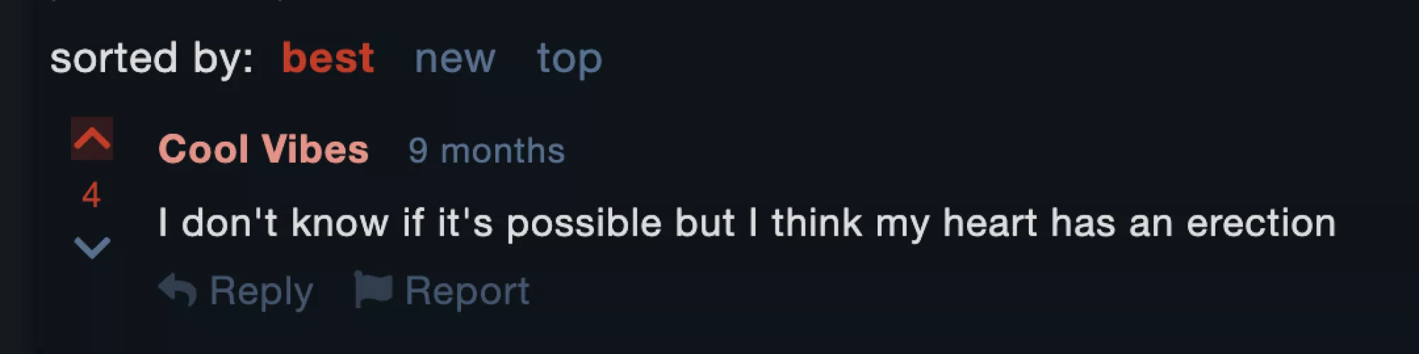 When the blood rushes to your feels