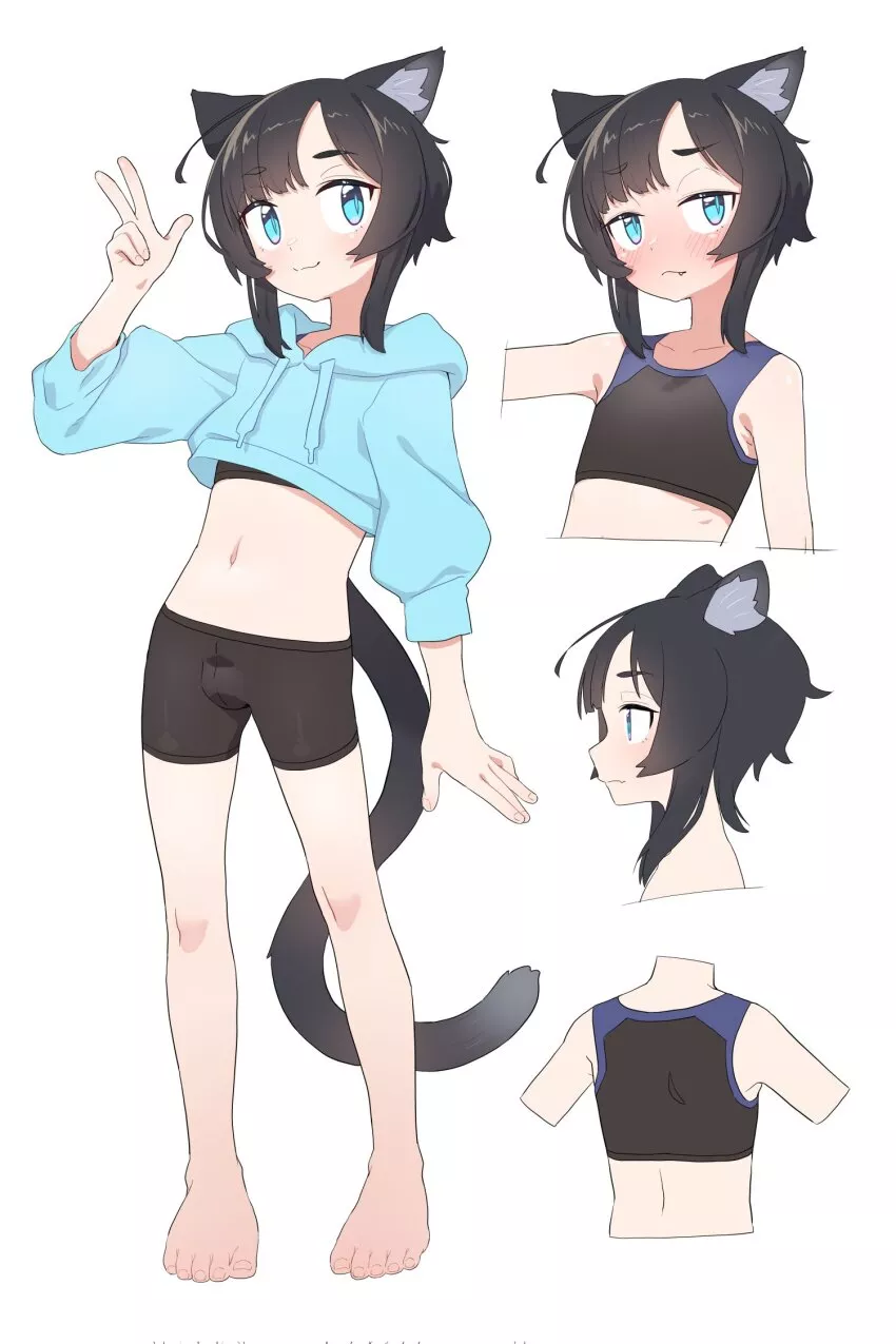A cute catboy