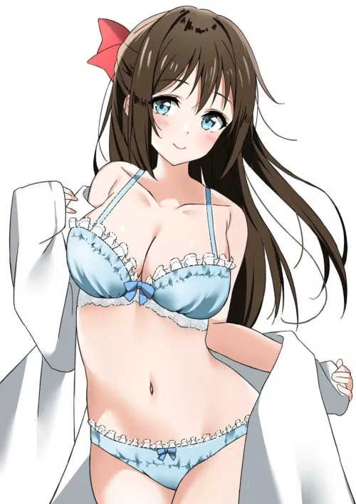 Beautiful waifu in robe