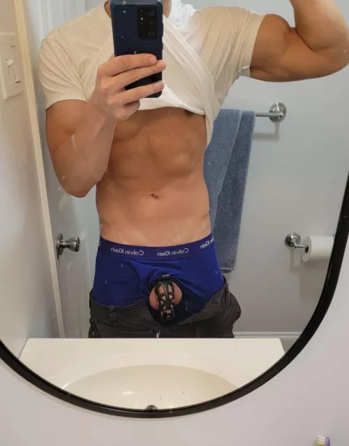 Cage check in the office. Add time to my cage.