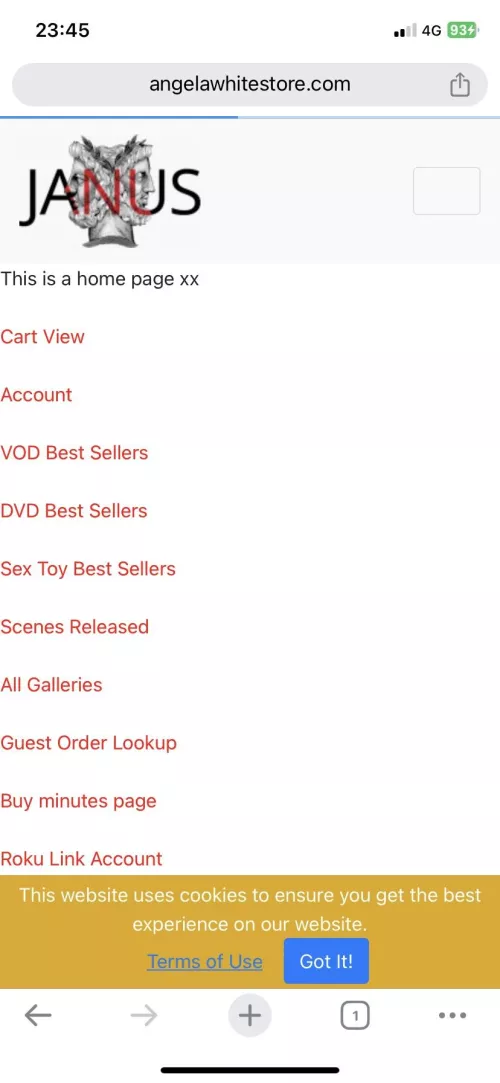 Can’t log into Angela White website.