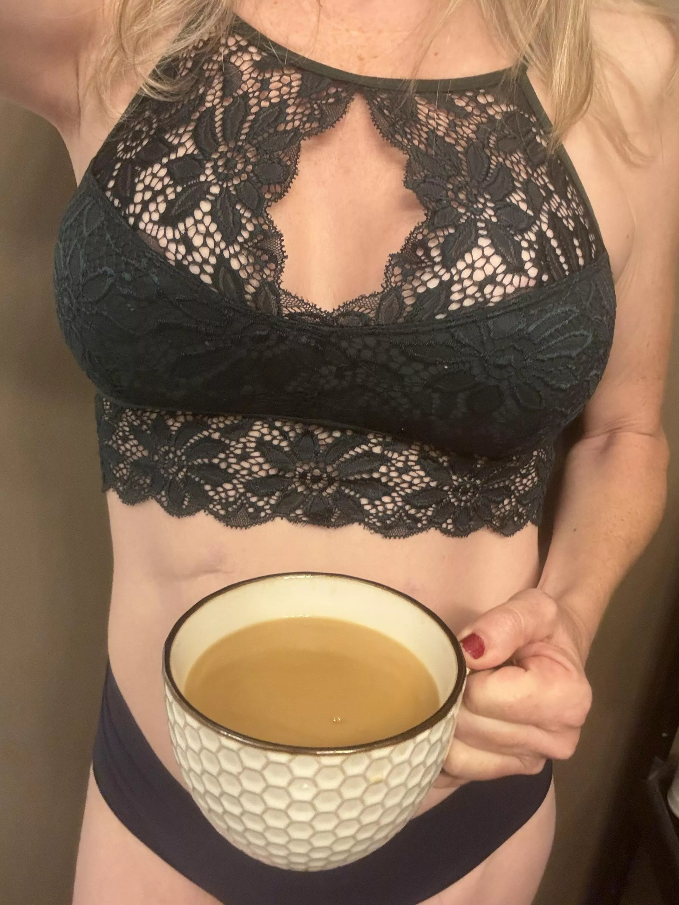 Coffee and lace type of day.