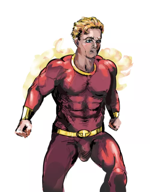 Human Torch i drew