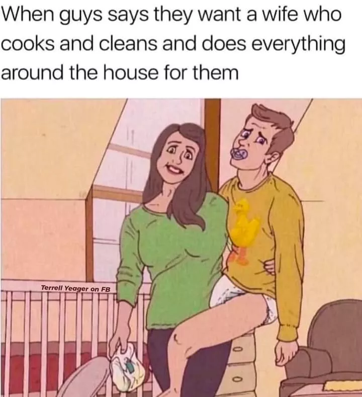 It might be from a place of misogyny, but thought it was funny because it reminded me of ABDL