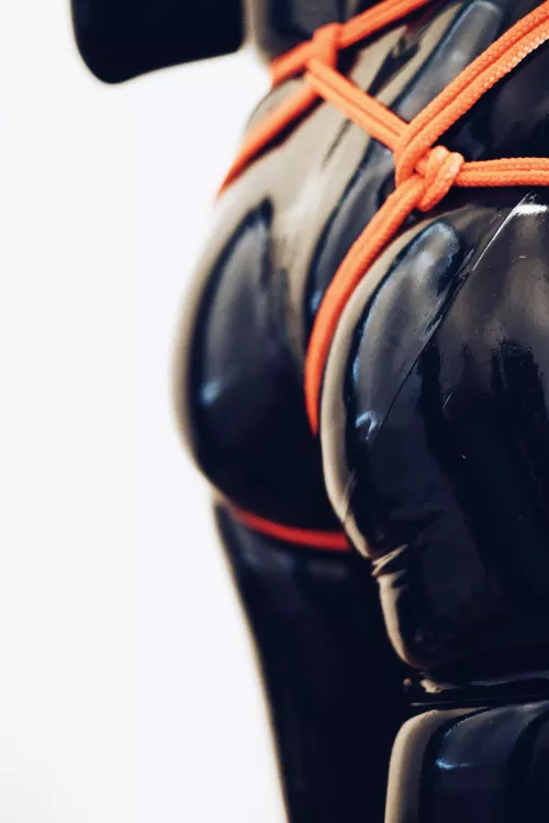 Latex and rope, absolutely love this combination!