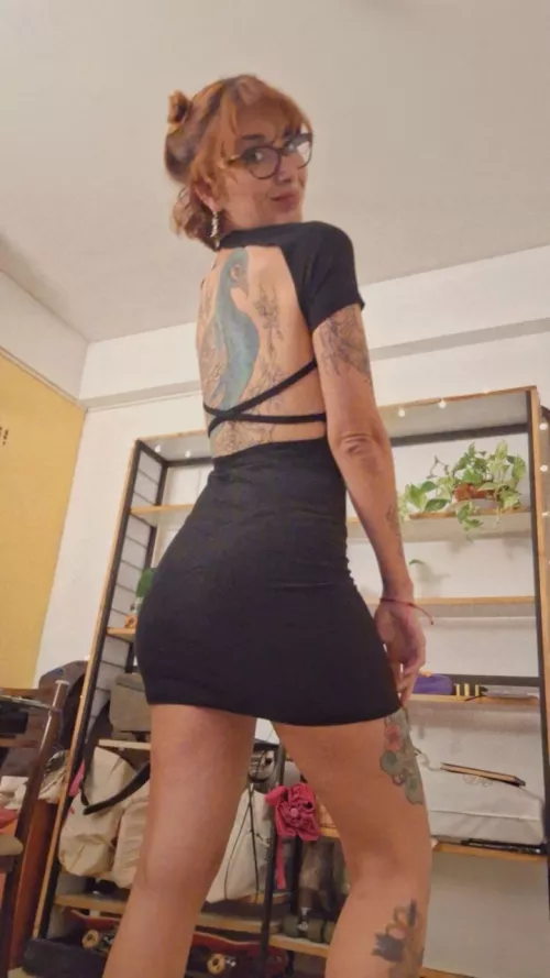 Love the back of this tiny dress