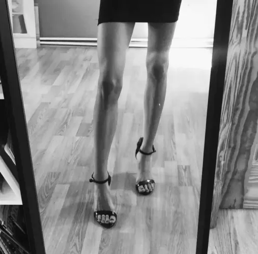 Mini skirt & tan lines