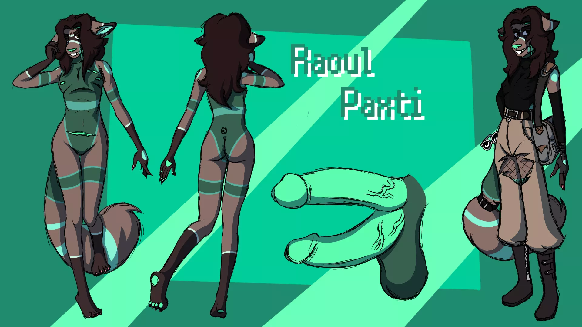 My fursona (art by me)