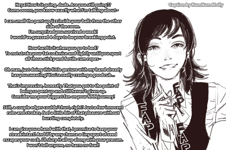 NNN's Biggest Fan [Teasing][No Nut November][Handjob Gesture][Edging][Cum Slurping][Artist: Mossacannibalis]