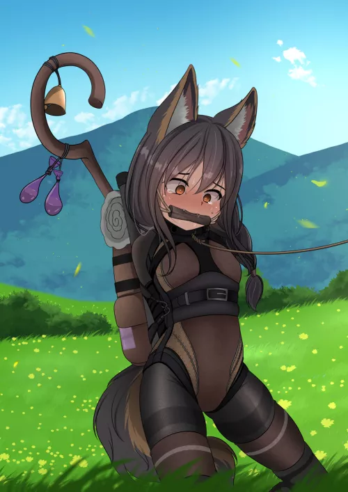 She ran away to be an adventurer only to join a party and end up as their pack mule and bondage toy