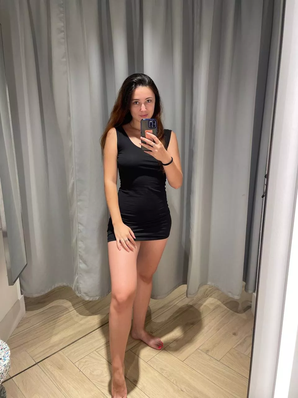 That slutty girl wants to be squeezed under your weight