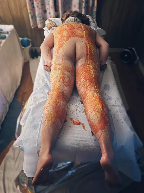 Trans Girl Waxed at CFNM Party