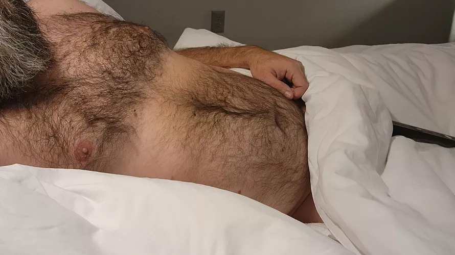 Trying to get cozy, just missing a beautiful woman laying her head on my chest