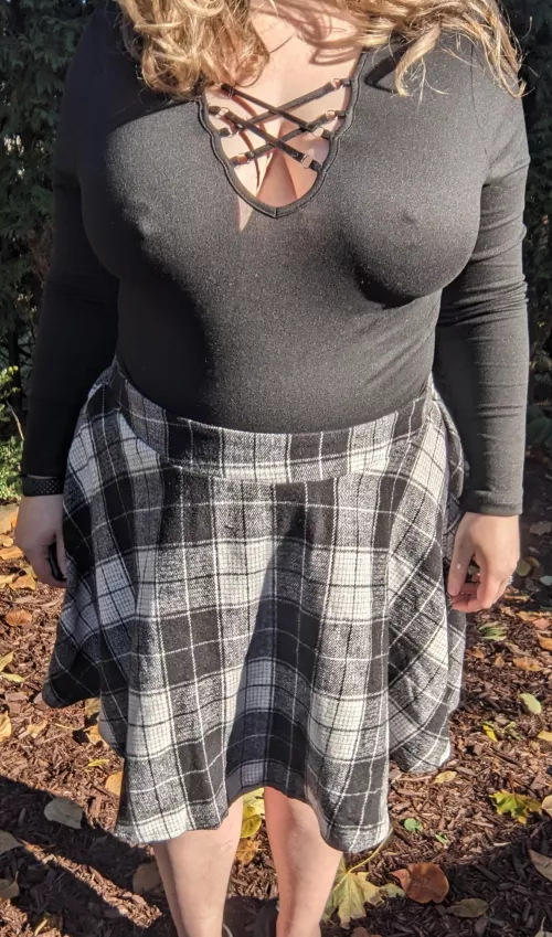 Cold weather is my favorite time to be braless