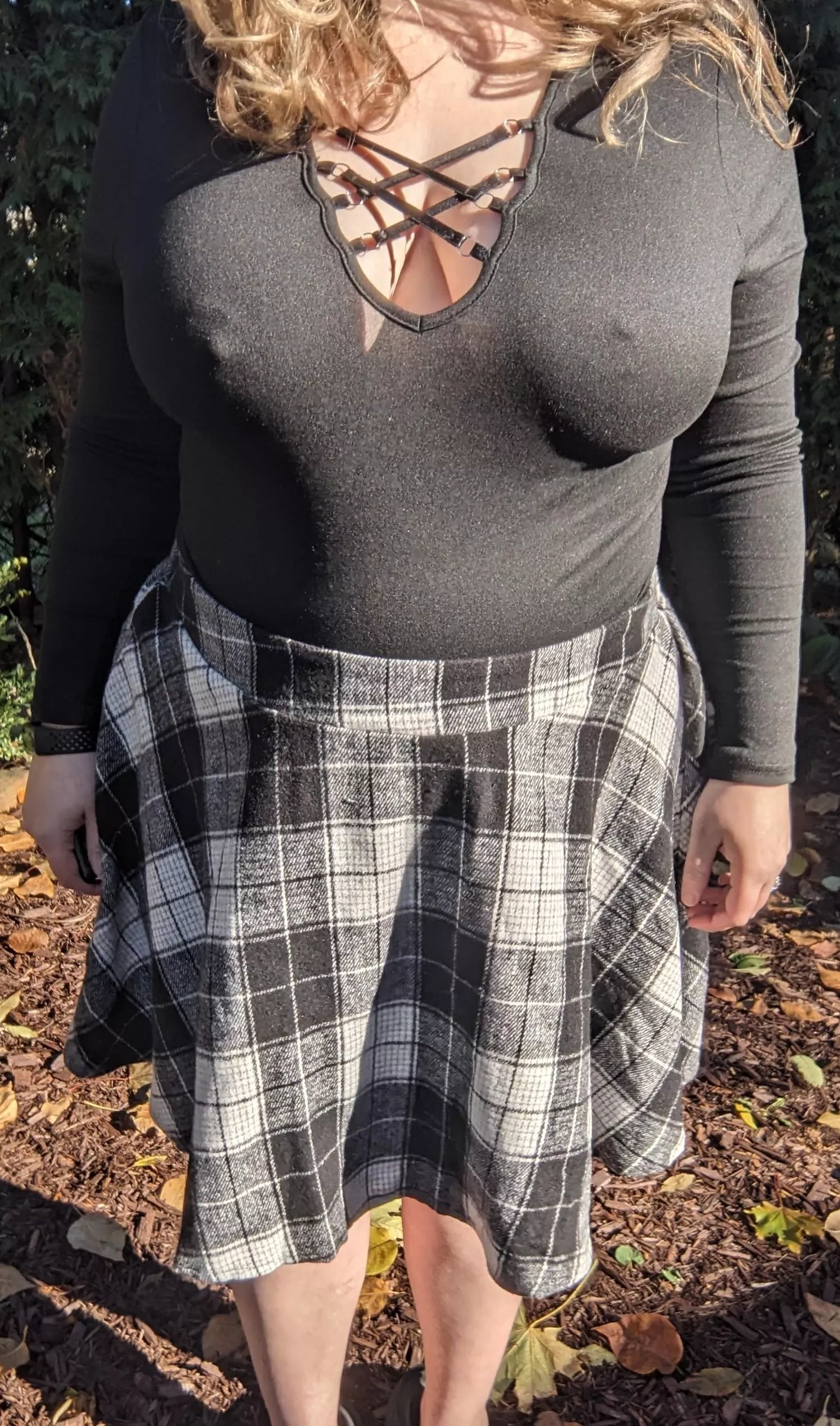 Cold weather is my favorite time to be braless