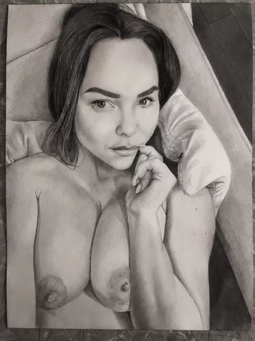 Irene, graphite drawing by me