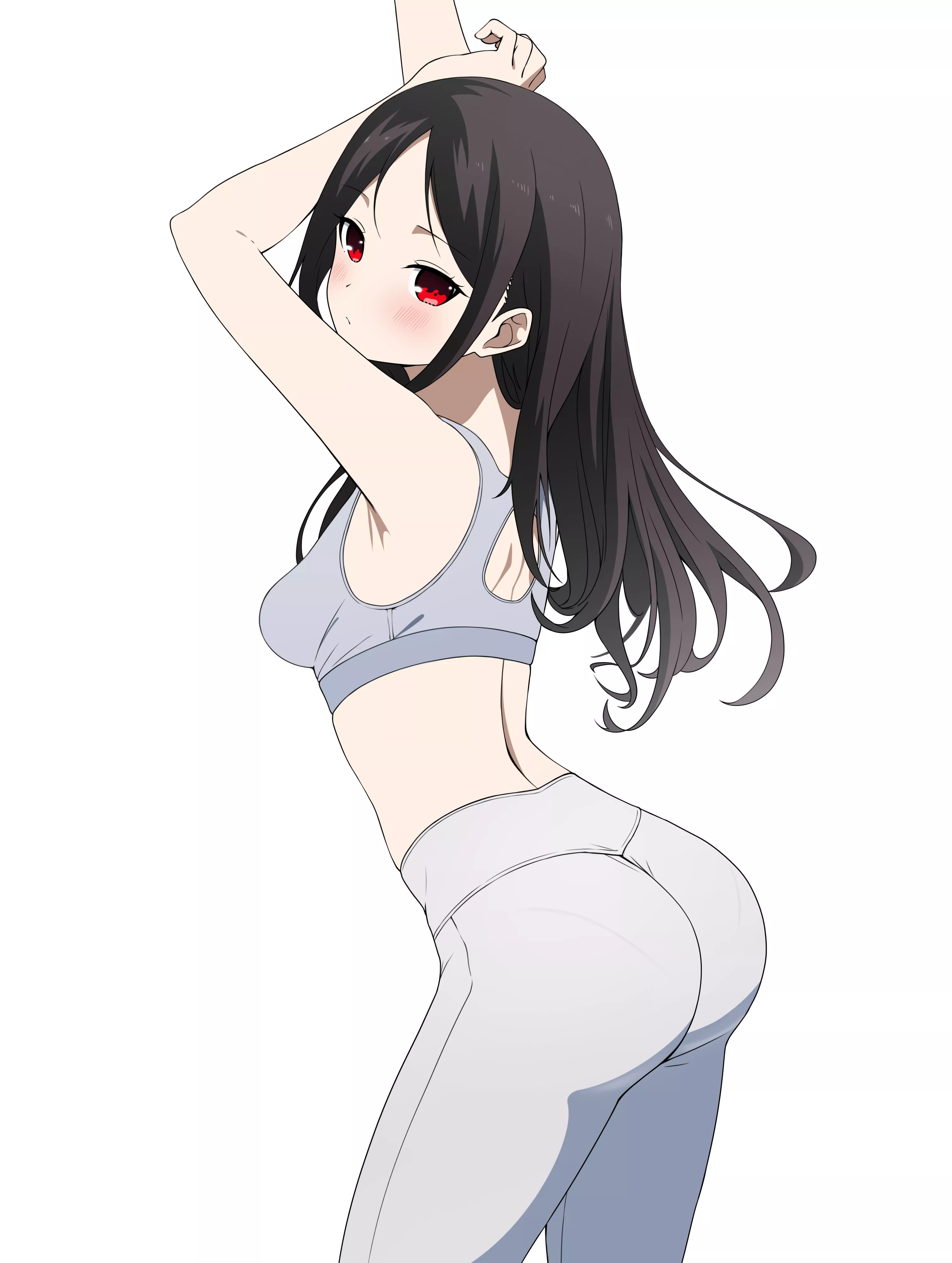Kaguya Stretching Before Her Workout (Kaguya-Sama Love Is War)