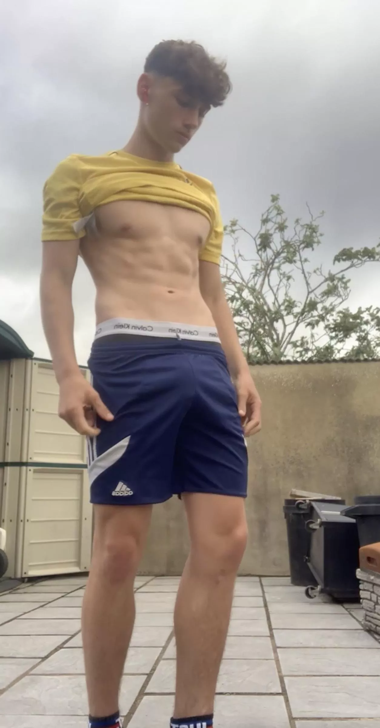 no underwear, just my shorts