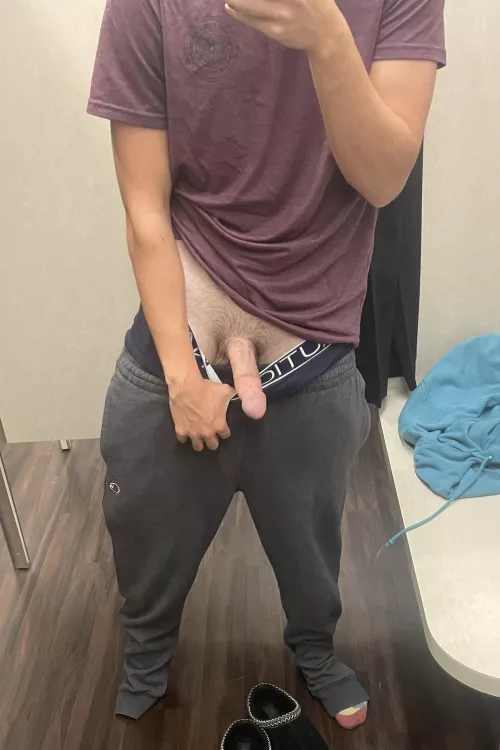 There were people waiting for the dressing room!