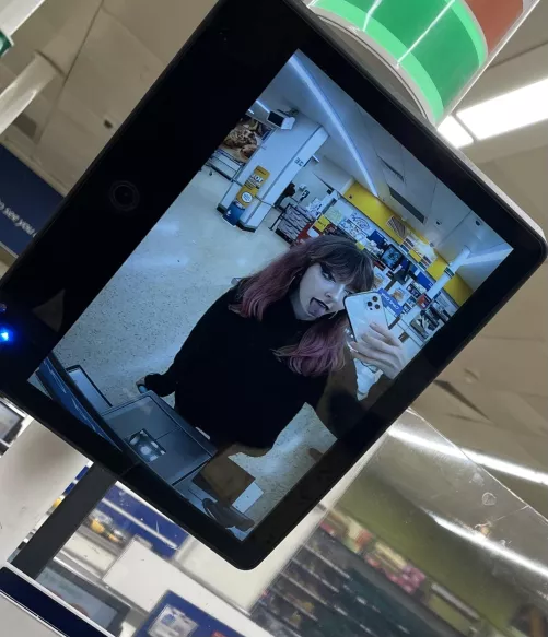 Took this selfie at Tesco x
