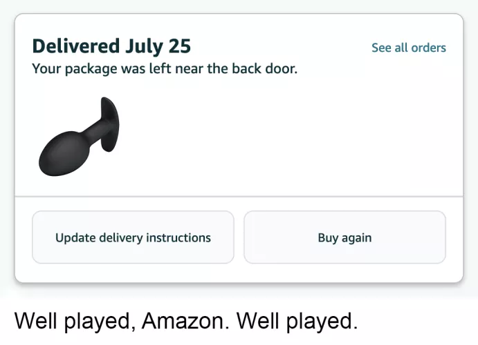 Well played, Amazon.