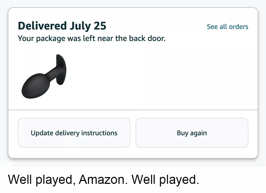 Well played, Amazon.