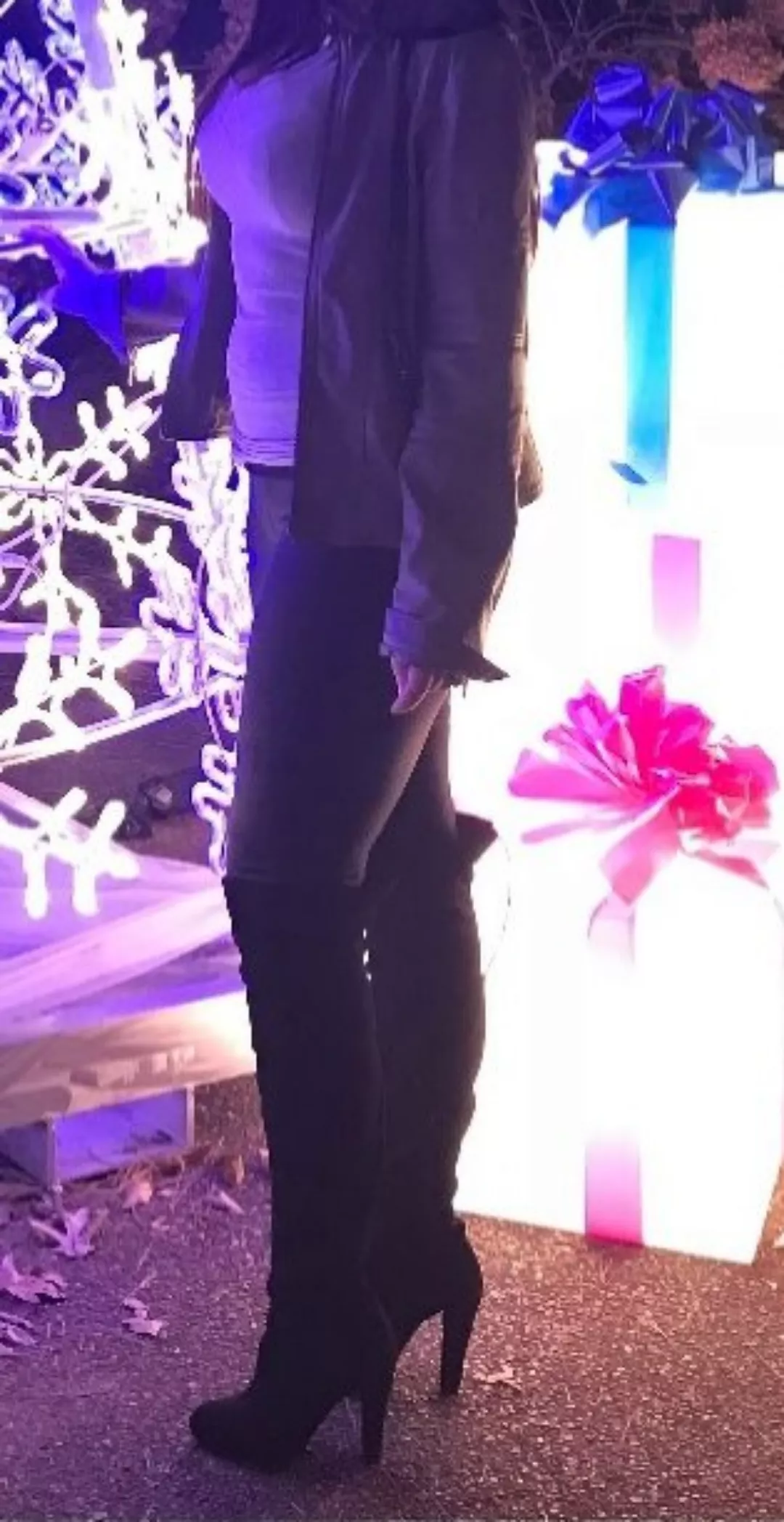 Wife's outfit on date night. Would I catch you staring?