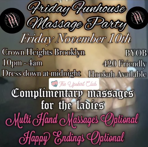 Friday Funhouse Massage Party/Orgy NYC