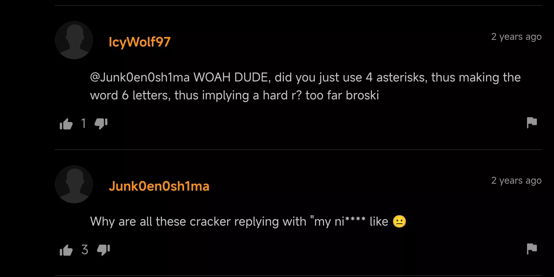 he implied the hard r