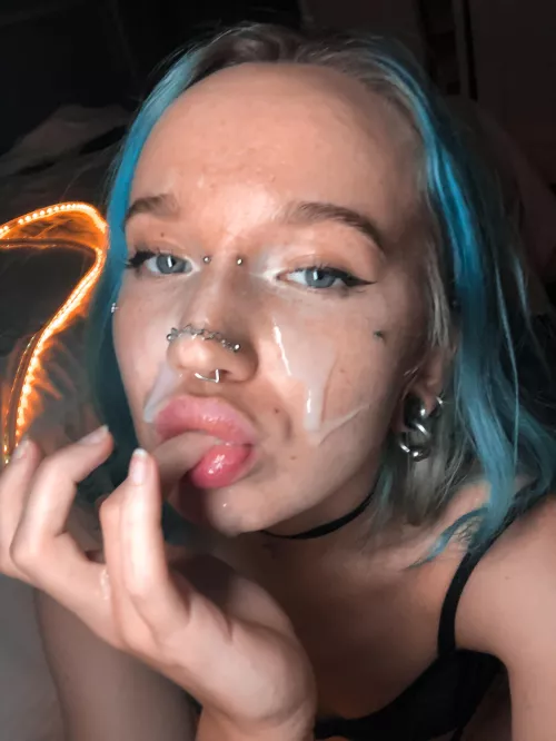 I love licking that flavor off my face.