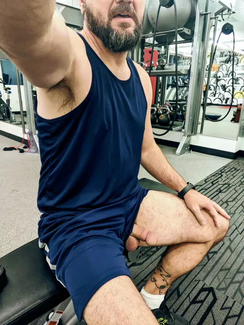 Just another day at the gym