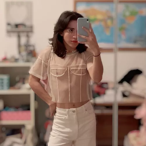 my halloween costume last year 💗🪽(I had pink wings on but you can’t see them here lol)