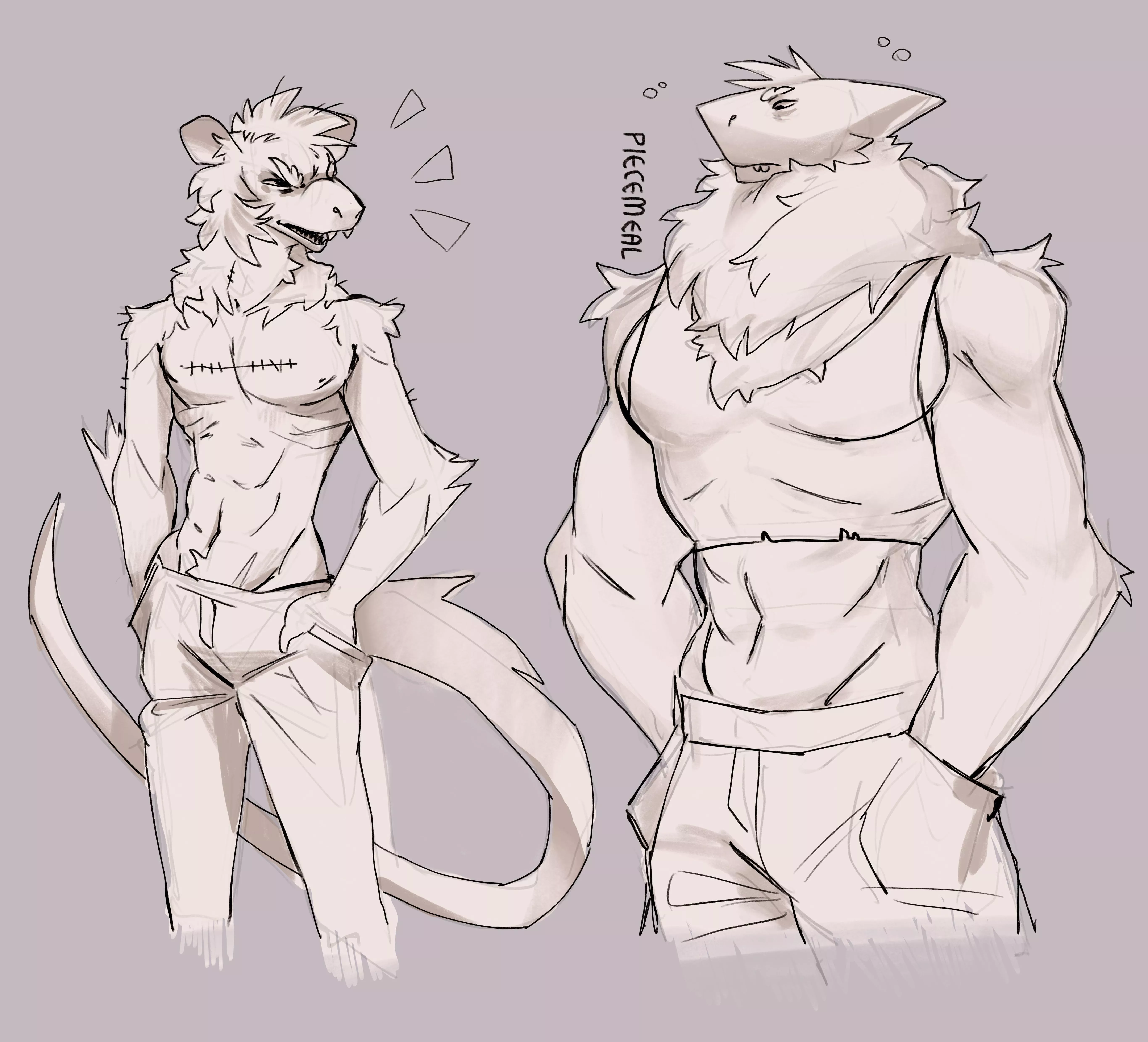 Buff dudes [art by me]