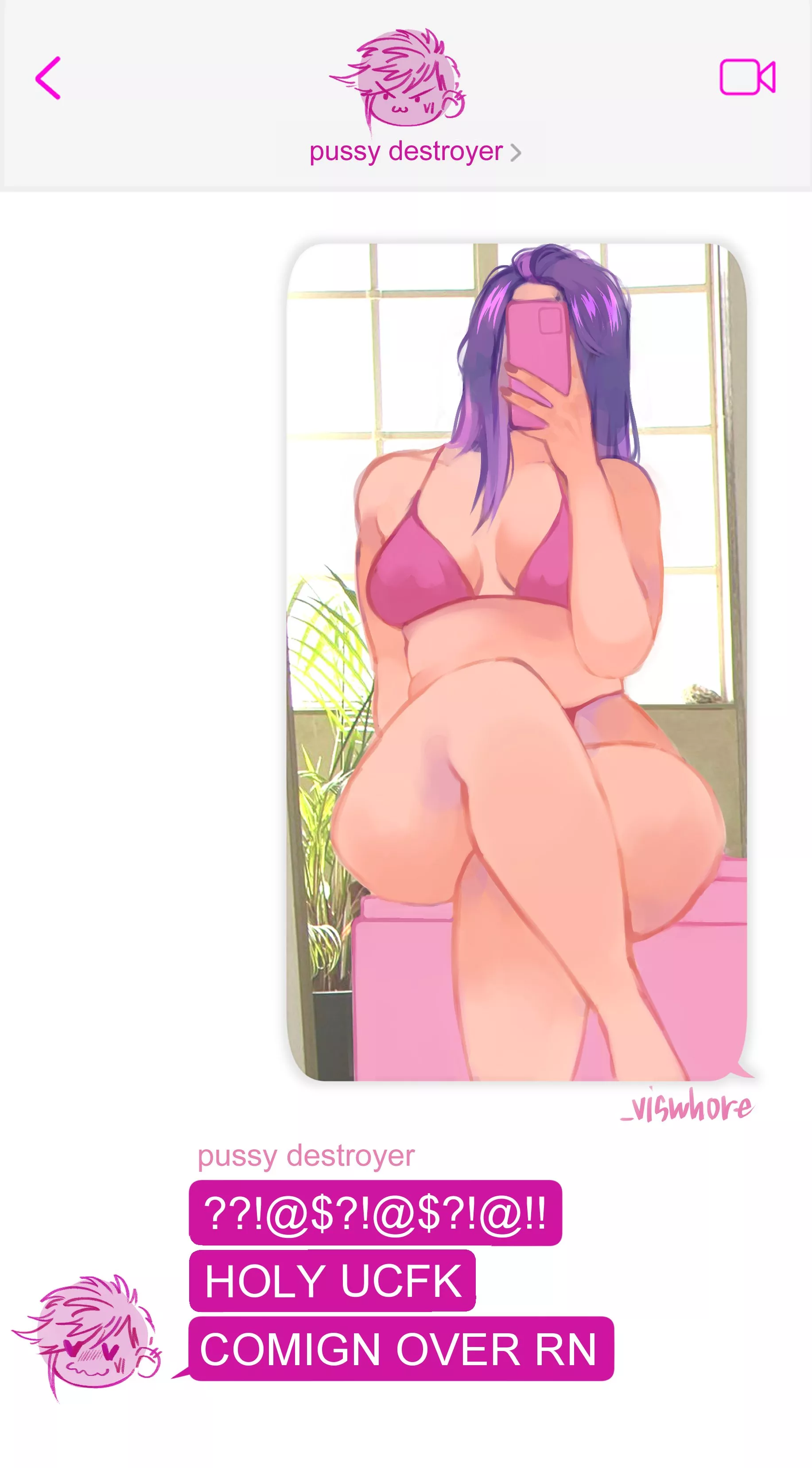 Caitlyn inviting Vi to her place... (_viswhore)