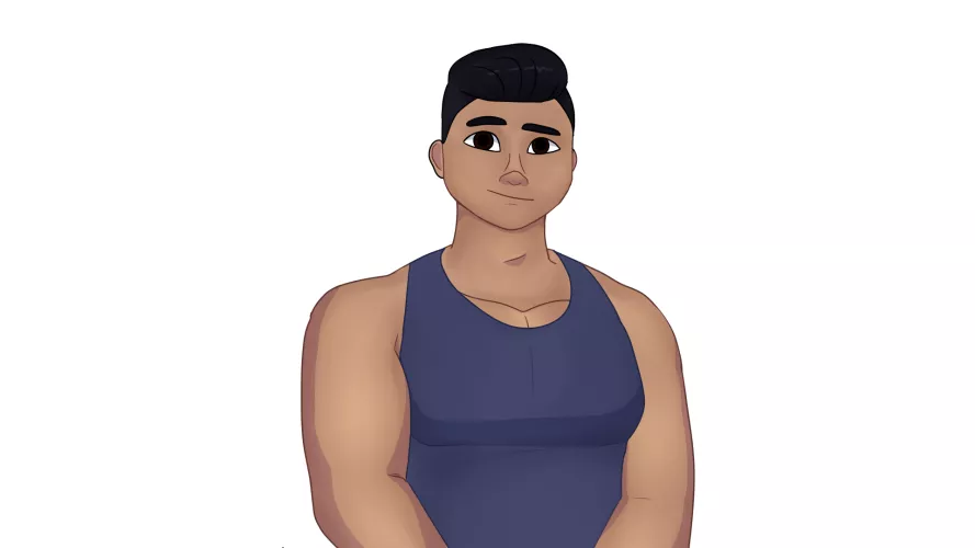 I drew this random beefy guy. Is he bara enough? [OC]