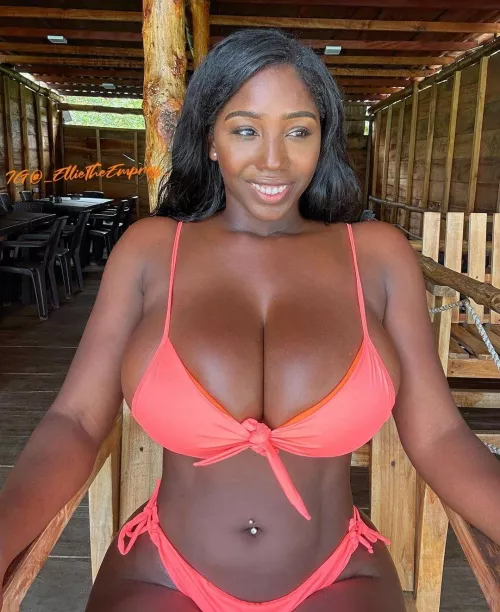 Massive perfect tits in a bikini
