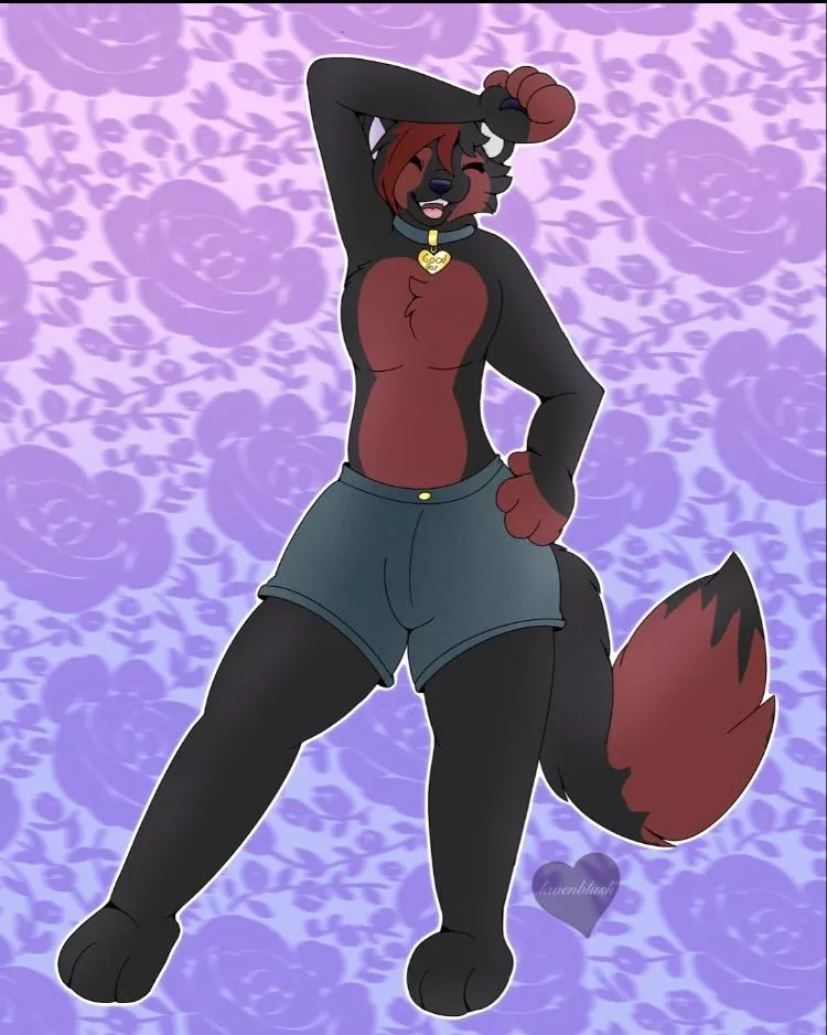 My beloved Phoenix*my fursona*(LavenBlush)