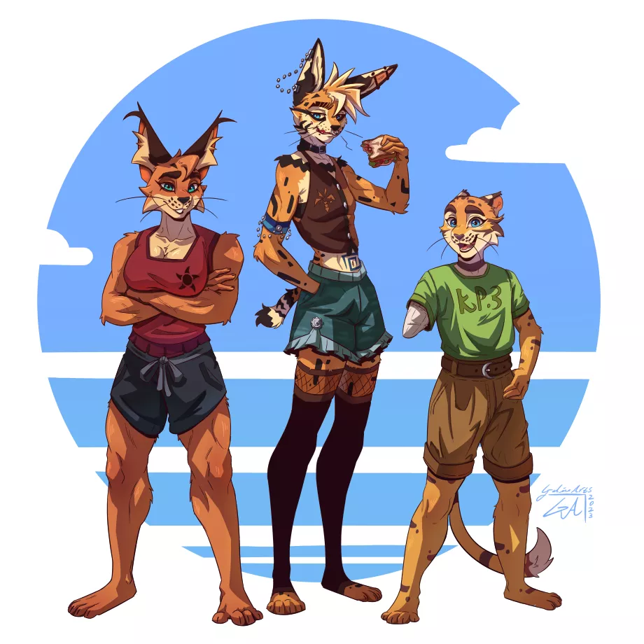 Summer outfits :D - Art by me 🍪