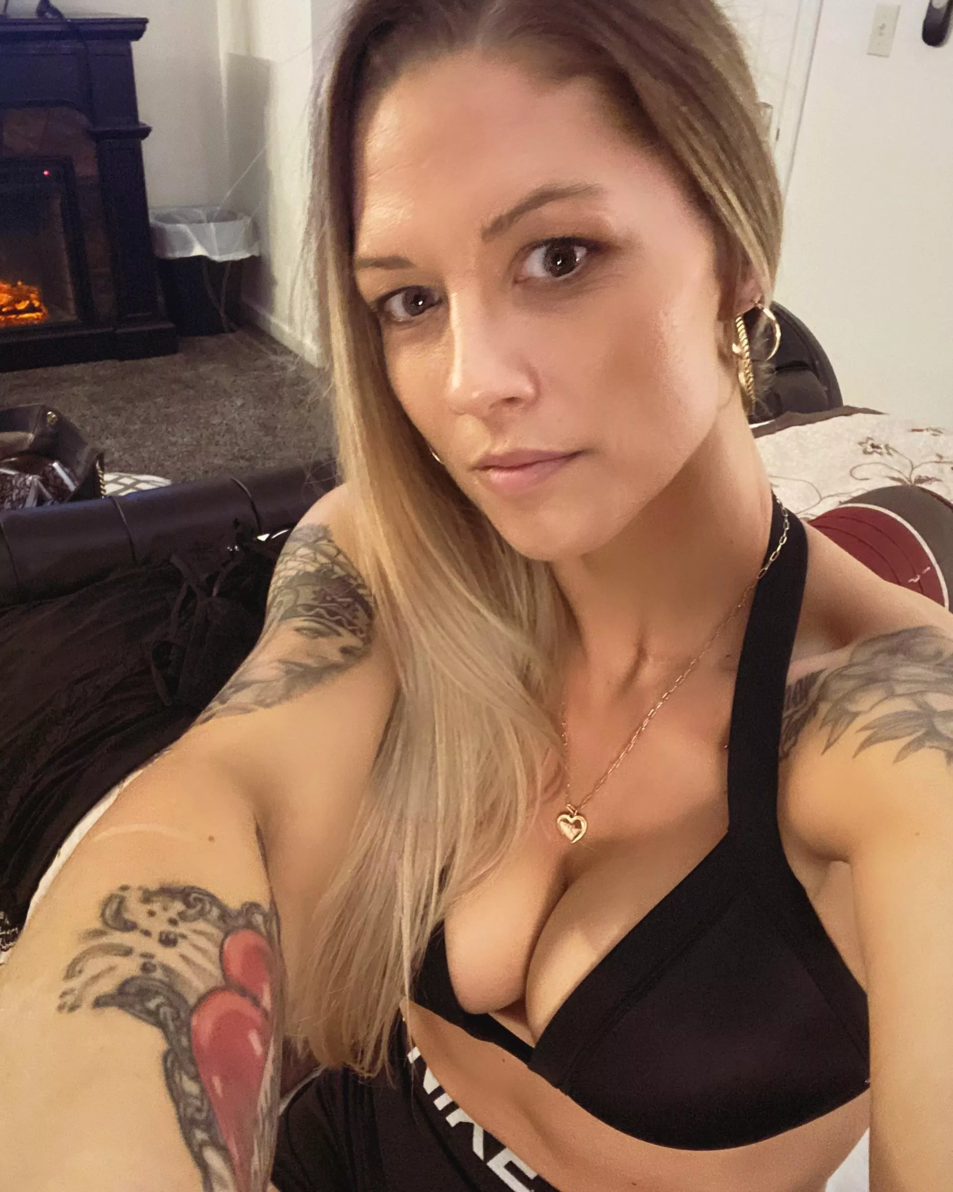 Take me in front of the fireplace