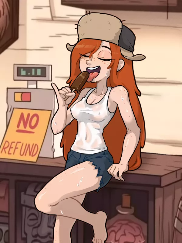 Wendy Corduroy on the hottest day of the year [Gravity Falls] (Centinel303)