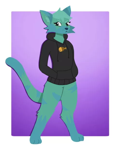 Art of my fursona Fischer! I would love to know what you guys think of him :)
