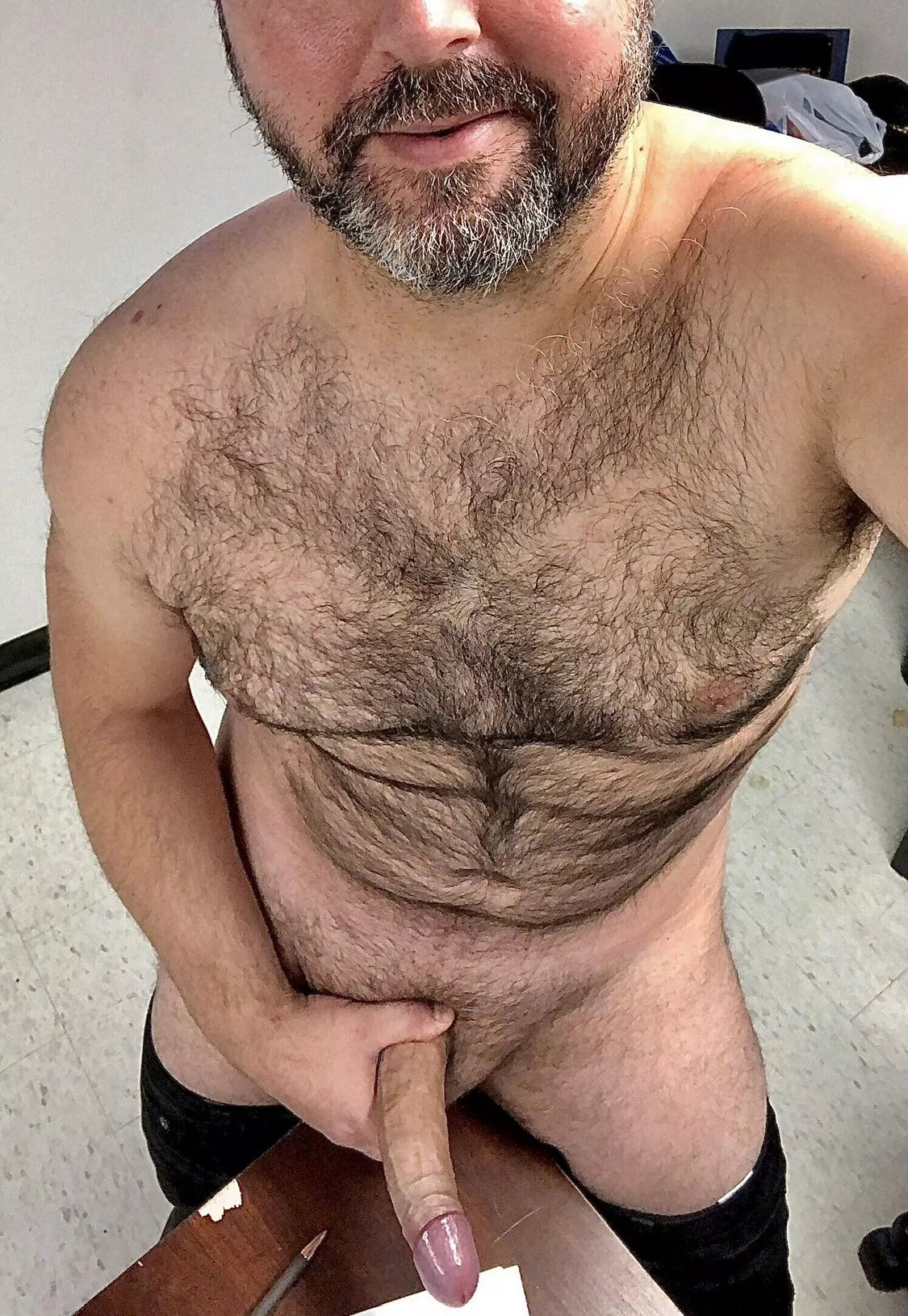 Have you ever fantasized of your bearded boss bending you over his desk?